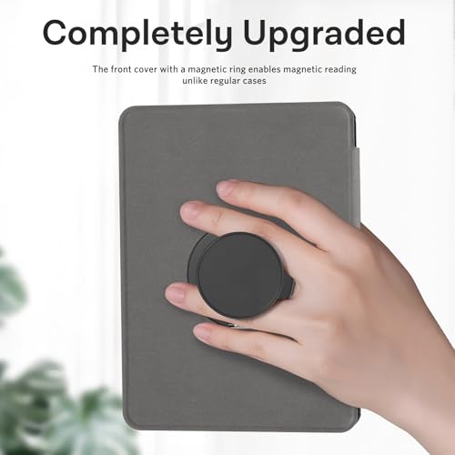 CoBak Magnetic Case for All New 6 Inch E-Reader 2024 and 2022 (11 Generation) -Compatible with PopSockets/UGREEN/Anker Magnetic Grip and Stand, Auto Sleep and Wake, Premium Protective Case, Black