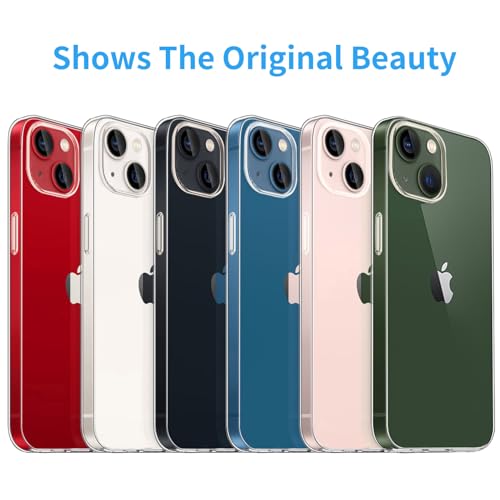 JJGoo Compatible with iPhone 13 mini Case Clear Soft Transparent Shockproof Protective Slim Thin Bumper Phone Cover for iPhone 13 mini - 5.4 inch - color: Clear