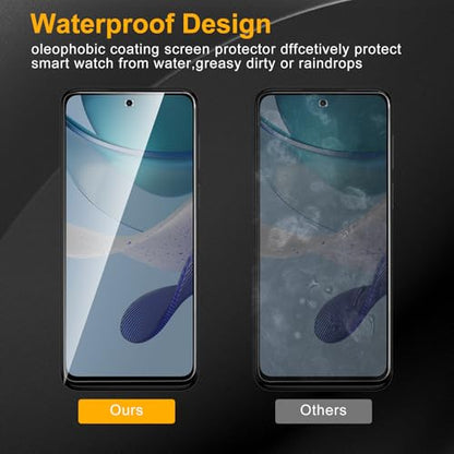 3 Pack Privacy Screen Protector for Motorola Moto G 5G 2023/Moto G Stylus 5G 2023/Moto G Power 2023, Anti Spy Tempered Glass 9H Hardness, Black Protector Anti Spy, Bubble Free, Anti-Scratch