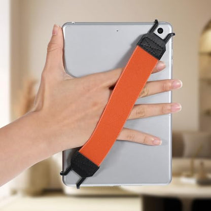 Ptwola Hand Strap Holder Universal Tablet Secure Grip Holder, Orange - color: Orange