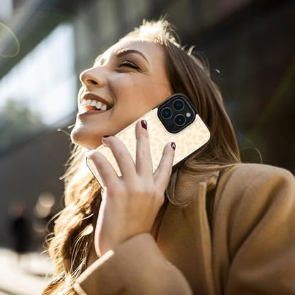 HAOPINSH for iPhone 16 Pro Max Wallet Case with Card Holder, Cream-Coloured Leopard Pattern Back Flip Folio PU Leather Kickstand Card Slots Case for Women Girls, Double Magnetic Clasp Shockproof 6.9" - color: Cream-coloured Leopard