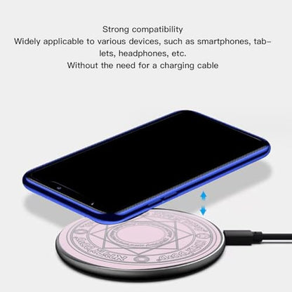 Charger Pad, 20W Fast Charging Ultra Slim Glowing Magic Charging Pad for iOS Phone, Pad, Headphone, Ideal Gifts for Girls