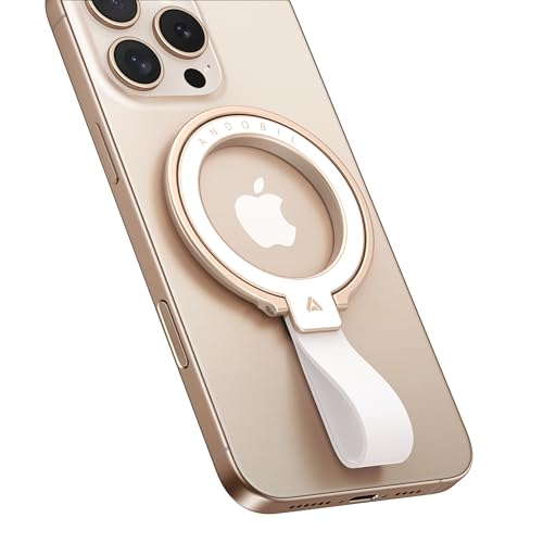 andobil [2026 Unrivaled Stability] Magnetic Phone Grip Holder for MagSafe - color: Rose Gold