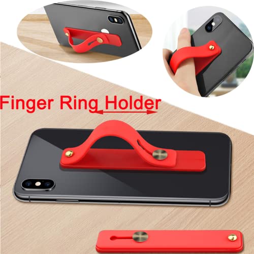 Compatible for iPhone 17 Case with Strap Holder Stand - Green | Wristband Kickstand, Clear Soft TPU, Adjustable Finger Hand Grip Loop, Shockproof Bumper Rugged Cover - color: Green, size: iPhone 17 6.3”