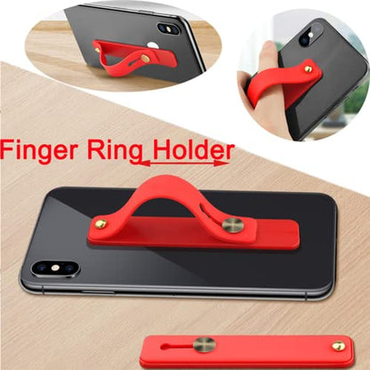 Compatible for iPhone 17 Case with Strap Holder Stand - Green | Wristband Kickstand, Clear Soft TPU, Adjustable Finger Hand Grip Loop, Shockproof Bumper Rugged Cover - color: Green, size: iPhone 17 6.3”