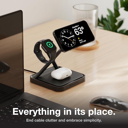 NOCO XGrid XDS3 3-in-1 Wireless Charging Station - iPhone, Watch & AirPods