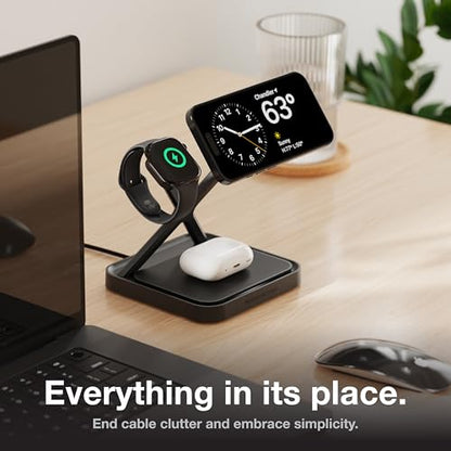 NOCO XGrid XDS3 3-in-1 Wireless Charging Station - iPhone, Watch & AirPods