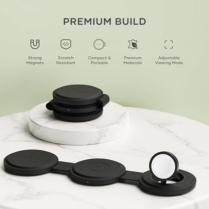 Satechi OntheGo 3-in-1 Wireless Charger, Qi2 15W Fast Charging, Black - color: Black