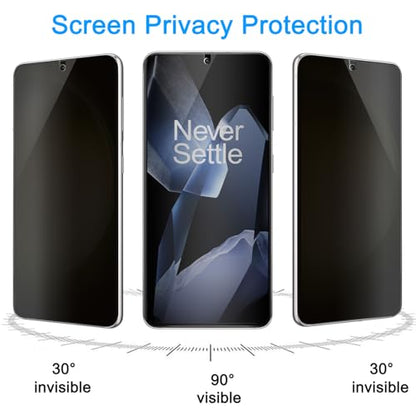 [2 Pack] for OnePlus 13 Privacy Screen Protector [Like Original Fingerprint Unlock], Anti-Spy Private OnePlus 13 TPU Film [Not Glass], Case Friendly, Scratch-Resistant, Sensitive Touch - size: for OnePlus 13