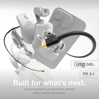 NOCO XGrid XC1: 240W USB-C to USB-C Cable with 3-Foot Durable Design