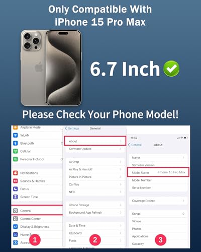 Privacy Screen Protector for iPhone 15 Pro Max Blue 6.7 inch - color: For iphone 15 Pro Max Blue