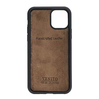 Venito Lucca Leather Case Compatible with iPhone 11 (6,1 inch) – Extra Secure with Padded Back Cover - Nude Pink - color: Nude Pink, size: iPhone 11