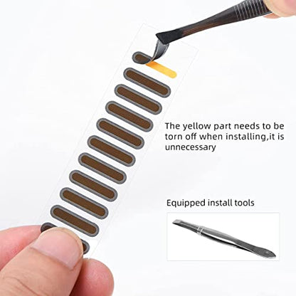 5PCS USB C Dust Plug & 28x Phone Speaker Mesh Dustproof Adhesive Stickers for iPhone Duo /18/17/16/15 Pro Max, Samsung Galaxy S23, S22, S21, Type-C Port on Smartphone, Anti Dust Kit with Tweezers