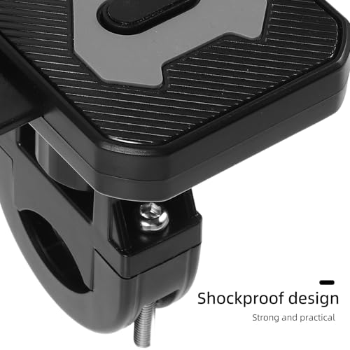 Sewroro Bike Phone Mount Holder with Anti-Shake Vibration Protection for Motorcycle and Bicycle Handlebar, Universal Mobile Phone Stand Compatible with Smartphones, Black