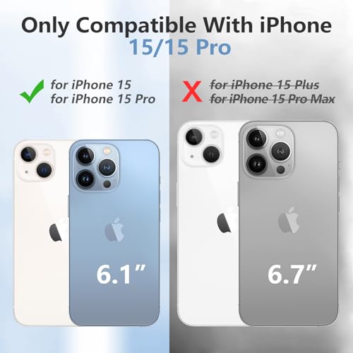 GIN FOXI Battery Case for iPhone 15/15 Pro, Rechargeable Charging Case with Stand 7000mAh Ultra-Slim Anti-Fall Protection Extended Battery Pack Juice Box for iPhone 15/15 Pro 6.1" Black - size: for 15/15 Pro
