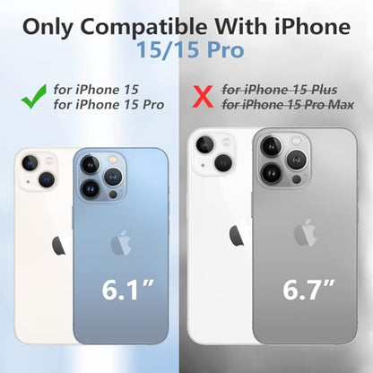 GIN FOXI Battery Case for iPhone 15/15 Pro, Rechargeable Charging Case with Stand 7000mAh Ultra-Slim Anti-Fall Protection Extended Battery Pack Juice Box for iPhone 15/15 Pro 6.1" Black - size: for 15/15 Pro