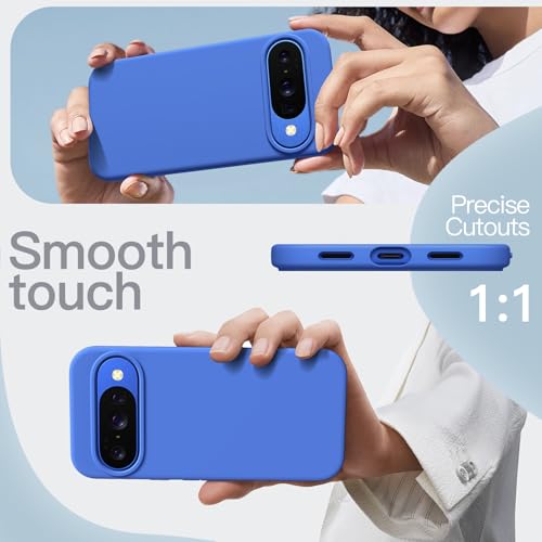 JETech Silicone Case for Google Pixel 10/10 Pro, Indigo | Silky Soft Touch, Shockproof Protection, Scratch Resistant, Microfiber Lining - color: Indigo, size: Pixel 10/10 Pro