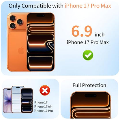 2 Pack Mirror Privacy Screen Protector for iPhone 17 Pro Max - color: Silver iPhone 17 pro max