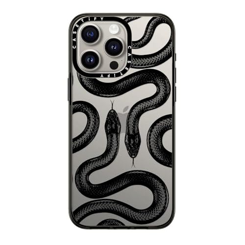 CASETiFY for iPhone 15 Pro Max Case - Compact | Lightweight | 4ft. 2x Military Grade Drop Protection | Black Kingsnake | Black - color: Black Kingsnake, size: Iphone 15 Pro Max (6.7")
