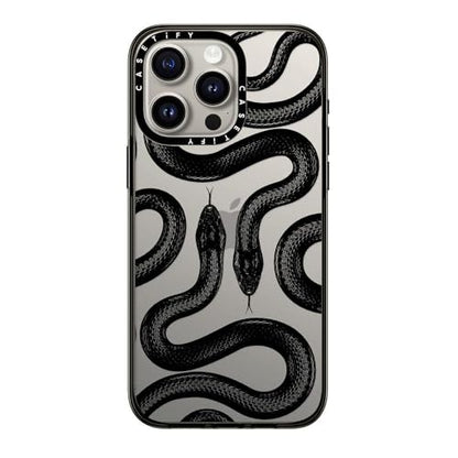 CASETiFY for iPhone 15 Pro Max Case - Compact | Lightweight | 4ft. 2x Military Grade Drop Protection | Black Kingsnake | Black - color: Black Kingsnake, size: Iphone 15 Pro Max (6.7")