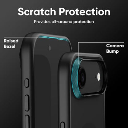 FLOLAB Surtect Tri-Fusion Magnetic for iPhone 17 Air Case Protective Slim Design Magsafe Compatible Military Grade - Full Black Matte Translucent - color: Full Black Matte Translucent, size: iPhone 17 Air