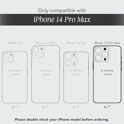 COCOMII Rectangle for iPhone 14 Pro Max Case, Black Real Mother of Pearl | Compatible with MagSafe Wireless Charging, Shockproof 10ft Drop Protection, Camera & Screen Protection, Premium Glossy Finish - color: Black Real Mother of Pearl, size: iPhone 14 P