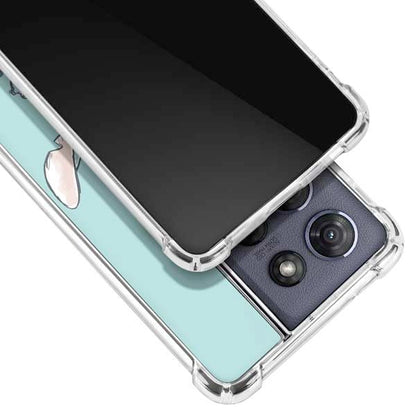 Skinit Clear Phone Case Compatible with Moto G Power 5G (2025) - Officially Licensed Disney Lilo and Stitch Ohana Design - color: Teal - STCHDS03