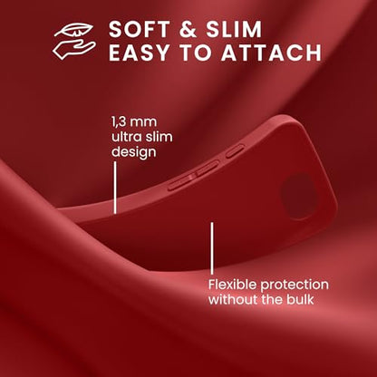 kwmobile Case Compatible with Apple iPhone 17e / iPhone 16e Case - Soft Slim Protective TPU Silicone Cover - Rhubarb Red - color: Rhubarb Red
