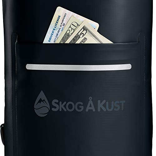 Skog Å Kust DrySak Roll Top Waterproof Bag, 5, 10 & 20 Liter - color: Black, size: 5 Liter