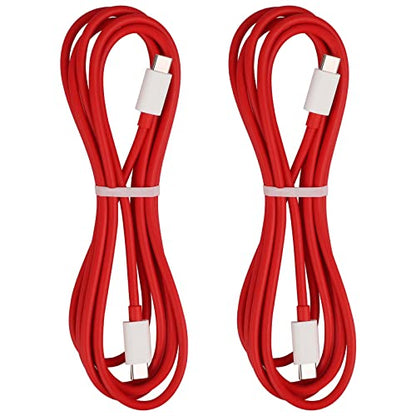 USB-C to USB-C Cable for OnePlus 10T, Type C Cable 6.6 ft, 2-Packs