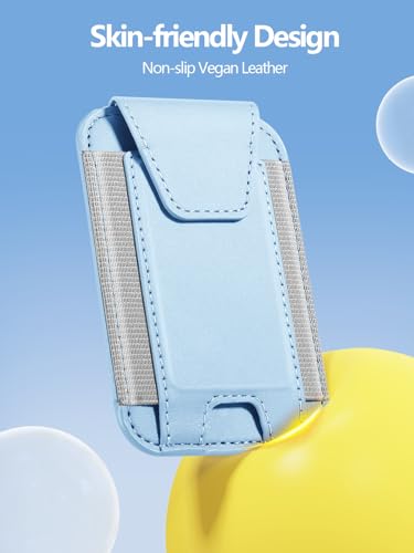 Miroddi for MagSafe Wallet with Privacy Flap, Strongest Magnetic Wallet | 7 Cards Holder, RFID Blocking, Leather Magnetic Phone Wallet for iPhone 17/16/15/14/13/12 Series and Pixel 10 Series - color: White Ice