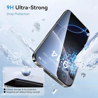 3+2+1 Pack Privacy Screen Protector Compatible for Samsung Galaxy S26, Tempered Glass with Camera Lens Protector & Phone Case, Easy Install Frame, 9H Hardness, Bubble-Free, Anti-Spy 28° Viewing Angle, Full Coverage, Case Friendly - size: Galaxy S26