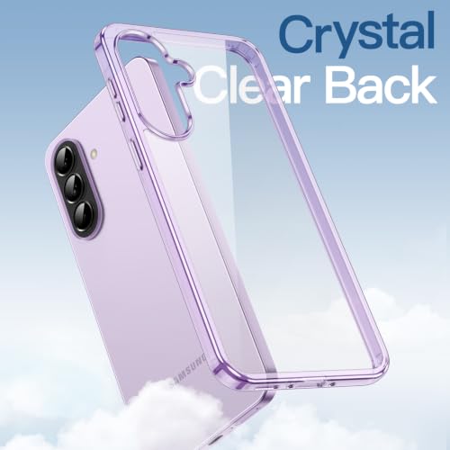 JETech Case for Samsung Galaxy A37 5G, Non-Yellowing Shockproof Bumper Protective Phone Cover, Anti-Scratch Hard PC Back (Lavender) - color: Lavender, size: Galaxy A37