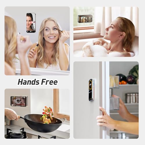 Magnetic Suction Phone Mount for MagSafe Case,Silicone Sticky (Orange) - color: Orange