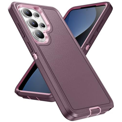 Shockproof Case for Samsung Galaxy S26 Ultra 6.9 inch,Heavy Duty Rugged Military Grade Protection,Hard Sturdy Phone Cover for Samsung S26 Ultra,Pink Purple - color: Pink Purple