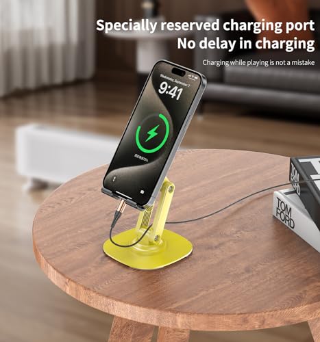 360° Rotating Cell Phone Stand for Desk (K69-Yellow) - size: K69-Yellow