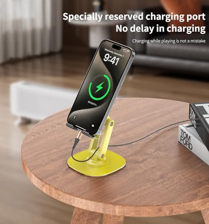 360° Rotating Cell Phone Stand for Desk (K69-Yellow) - size: K69-Yellow