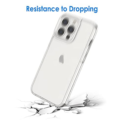 JETech Case for iPhone 13 Pro 6.1-Inch, Non-Yellowing Shockproof Phone Bumper Cover, Anti-Scratch Clear Back (Clear) - color: Clear