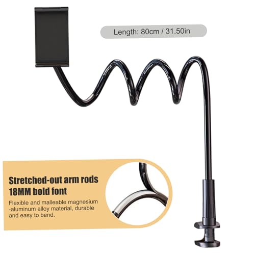 Gooseneck Phone Holder, 360° Flexible Phone Holder with 32 Inch Long Arm and Clamp for Bed, Desk|Fire Extinguisher Mounts Brackets