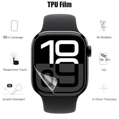 6 Pack TPU Screen Protector For Apple Watch Series 10/11 (46mm) - size: 46mm