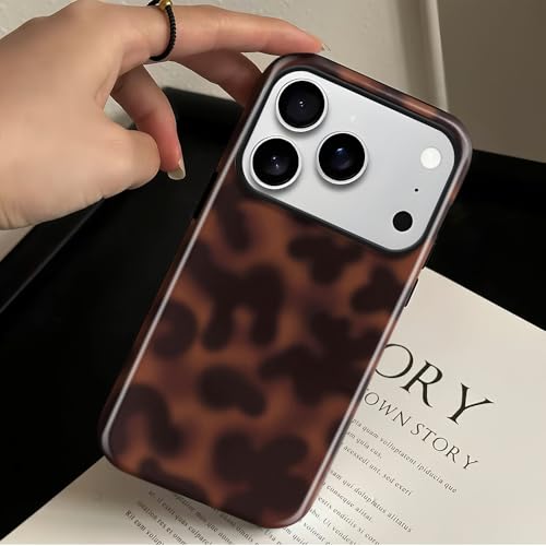 for iPhone 17 Pro Max Case with Tortoise Leopard Print Trendy Animal Pattern Dual-Layer Shockproof Drop Protection Tough Phone Cover - size: iPhone 17 Pro Max