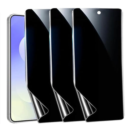 nulala Privacy Screen Protector for Samsung Galaxy S25 FE [Not Glass] Support Fingerprint Unlock -Touch Sensitive Anti-Spy Flexible TPU Film for Samsung S25 FE, 3-Pack - size: Galaxy S25 FE