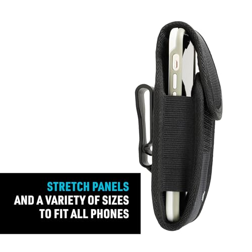Nite Ize Clip Case Cargo Universal Rugged Holster - Belt Clip Phone Case for Easy Access - Heavy Duty & Protective - Multi-Purpose - Durable Design - Hardshell Horizontal, XL - size: Large, style: Vertical