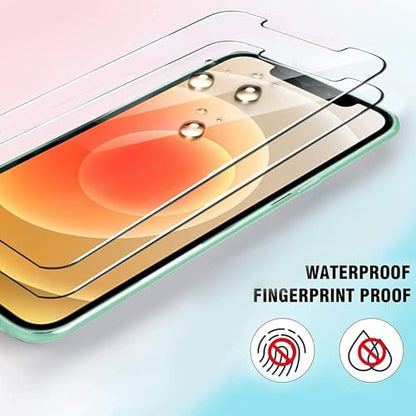Ferilinso Screen Protector for iPhone 12, Tempered Glass, Case Friendly - size: iPhone 12 6.1 Inch