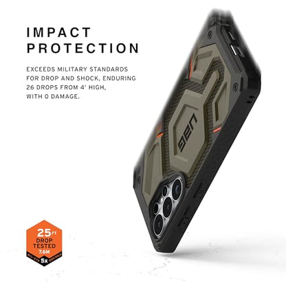 URBAN ARMOR GEAR UAG for Samsung Galaxy S26 Ultra Case 6.9" Monarch Pro - Magnetic Charging Compatible Rugged Military Drop Tested Protective Cover, Kevlar Element Green - color: Monarch Pro - Kevlar Element Green