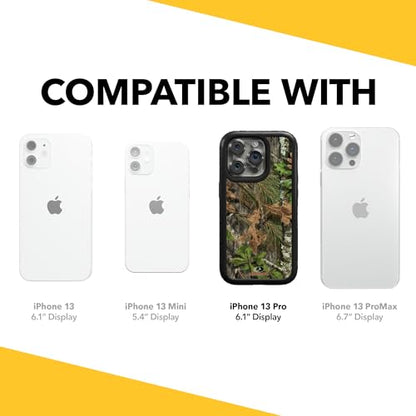 Mossy Oak | Obsession | Dual-Layer Case in Onyx Black Designed for iPhone 13 Pro Shock & Drop Proof - Durable | As Seen on Shark Tank - color: Obsession | Onyx Black, size: Apple iPhone 13 Pro