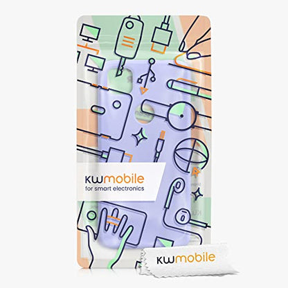kwmobile Case Compatible with Google Pixel 4a Case - Slim Protective TPU Silicone Phone Cover - Light Lavender - color: light lavender