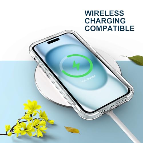 ULAK Compatible with iPhone 15 Plus Case (Clear) | Heavy Duty Dual Layer Shockproof Women Men Transparent Protective Phone Cover for iPhone 15 Plus 6.7 inch 2023 - color: HD Clear