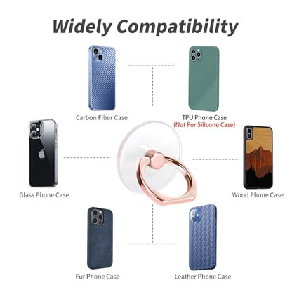 4 Pack Jsoerpay Cell Phone Ring Holder, 2 Silver+2 Rose Gold - color: Silver 2+Rose Gold 2