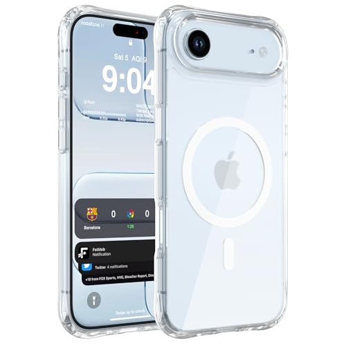 WRJ Magnetic Clear Case for iPhone Air 6.5-Inch, [Compatible with Magsafe] [Military Grade Drop Protection] Non-Yellowing Anti-Scratch Ultra Slim Transparent Shockproof Phone Case-Clear - color: Clear, size: For Iphone Air 6.5 Inch